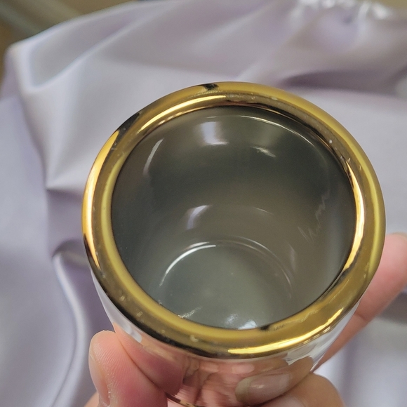 50 Caliber by Barbuzzo Shot Glasses Set of 2 The Wine Savant Gold Tone Color - Picture 4 of 8